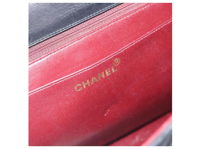CHANEL Big Matelasse 34 Borsa a Spalla con Catena in Pelle di Agnello Nera Oro CC Auth 188990V - vista 19
