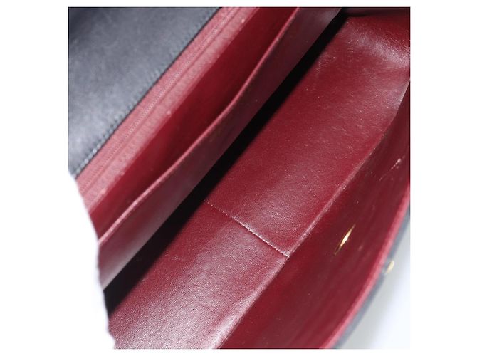 CHANEL Big Matelasse 34 Borsa a Spalla con Catena in Pelle di Agnello Nera Oro CC Auth 188990V - vista 20
