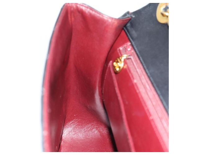 CHANEL Big Matelasse 34 Borsa a Spalla con Catena in Pelle di Agnello Nera Oro CC Auth 188990V - vista 22