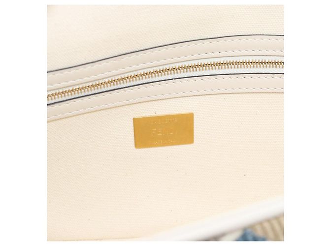 FENDI Zucca Canvas Mamma Baguette Bag 2way Multicolor Gold Auth 188798SM Multicolore D'oro - vista 17
