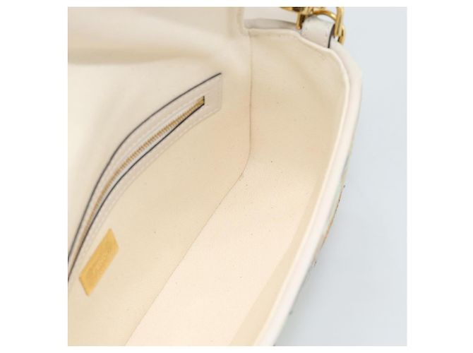 FENDI Zucca Canvas Mamma Baguette Bag 2way Multicolor Gold Auth 188798SM Multicolore D'oro - vista 19