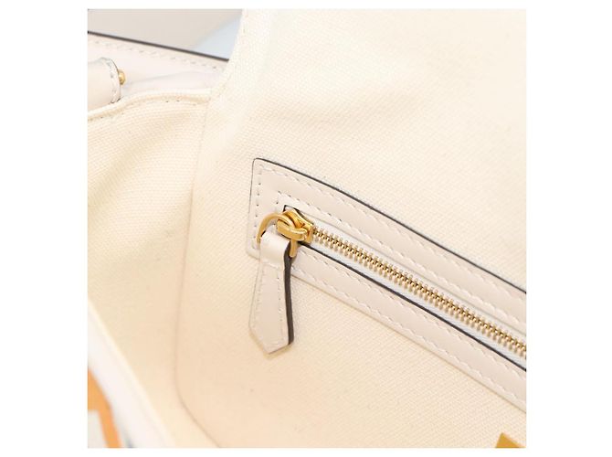FENDI Zucca Canvas Mamma Baguette Bag 2way Multicolor Gold Auth 188798SM Multicolore D'oro - vista 21