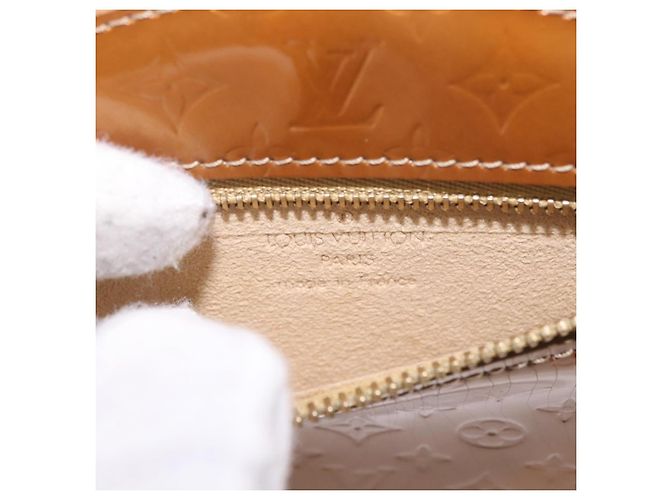 LOUIS VUITTON Vernis Comte de Feu Pochette Owl Bronze M92268 LV Auth BA13648V Bronzo - vista 11