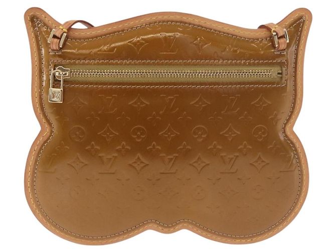LOUIS VUITTON Vernis Comte de Feu Pochette Owl Bronze M92268 LV Auth BA13648V Bronzo - vista 2