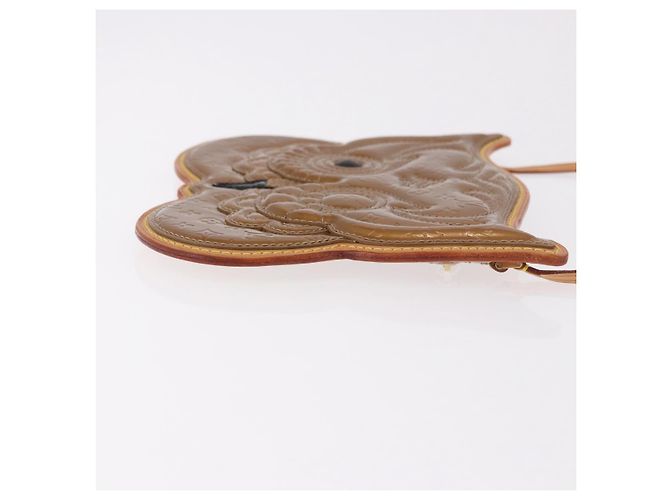 LOUIS VUITTON Vernis Comte de Feu Pochette Owl Bronze M92268 LV Auth BA13648V Bronzo - vista 3
