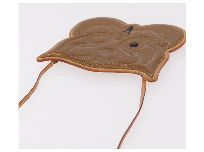 LOUIS VUITTON Vernis Comte de Feu Pochette Owl Bronze M92268 LV Auth BA13648V Bronzo - vista 6