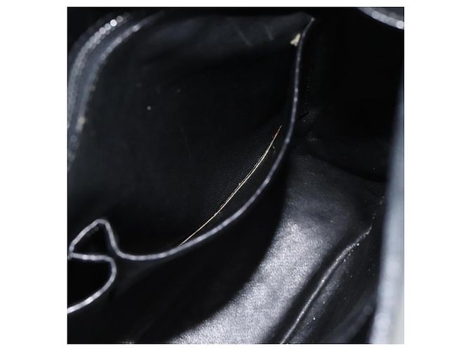 Céline Borsa a Spalla CELINE in Pelle Nera e Oro Auth fm5363 Nero D'oro - vista 18
