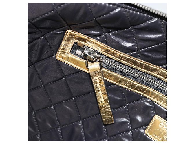Clutch CHANEL in pelle, toni oro e argento, CC Auth BA13613SAM - vista 19