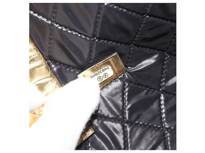 Clutch CHANEL in pelle, toni oro e argento, CC Auth BA13613SAM - vista 23