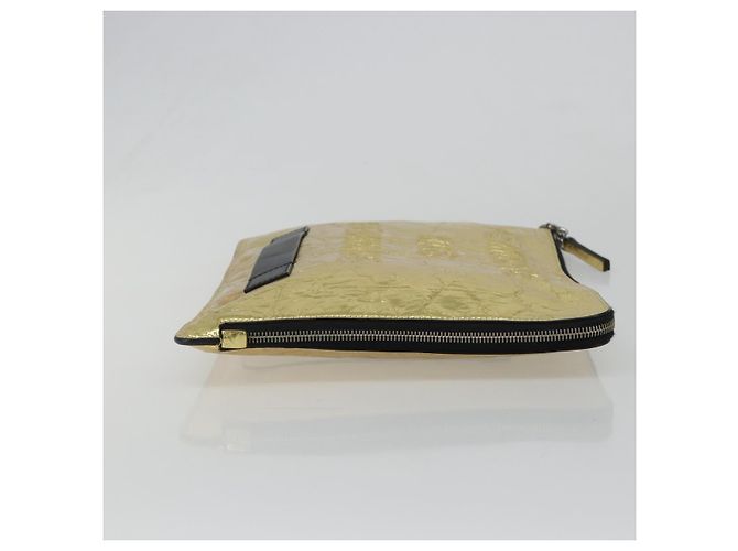 Clutch CHANEL in pelle, toni oro e argento, CC Auth BA13613SAM - vista 4