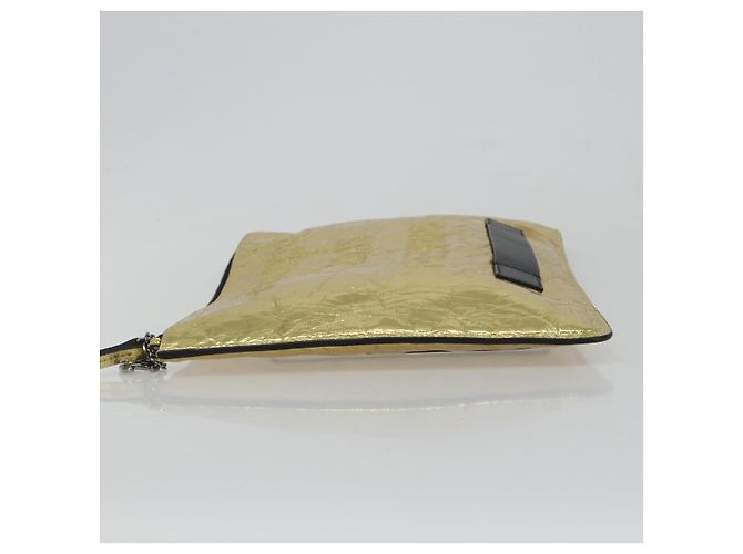 Clutch CHANEL in pelle, toni oro e argento, CC Auth BA13613SAM - vista 5