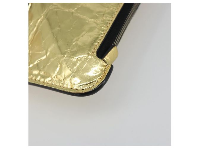 Clutch CHANEL in pelle, toni oro e argento, CC Auth BA13613SAM - vista 8