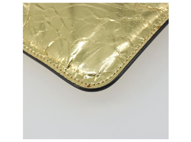 Clutch CHANEL in pelle, toni oro e argento, CC Auth BA13613SAM - vista 9