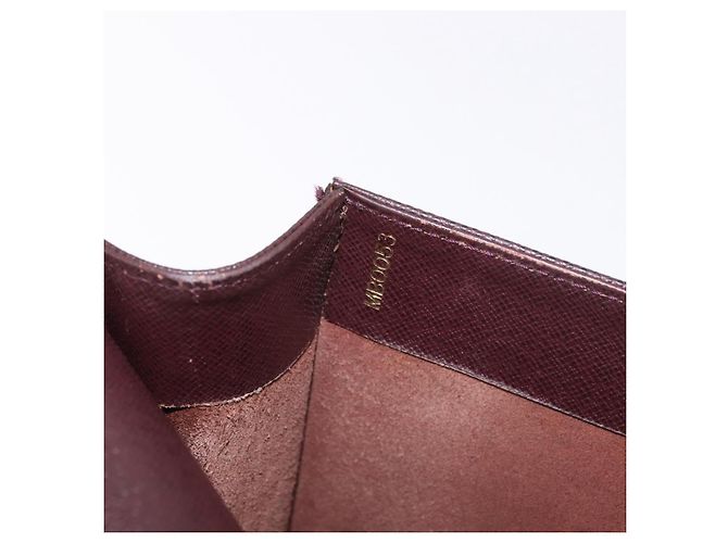 LOUIS VUITTON Taiga Porte Documents Angara Bag Acajou M30776 Auth bs35692 Marrone - vista 12