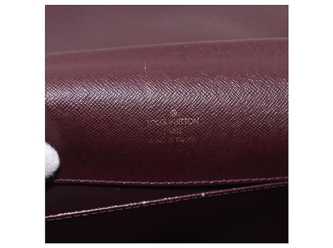 LOUIS VUITTON Taiga Porte Documents Angara Bag Acajou M30776 Auth bs35692 Marrone - vista 19