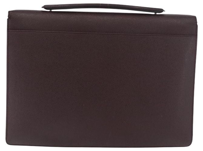 LOUIS VUITTON Taiga Porte Documents Angara Bag Acajou M30776 Auth bs35692 Marrone - vista 2