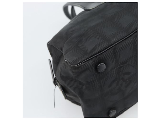 CHANEL Nuova Borsa Travel Line Nylon Nero CC Autentica 188435 - vista 11
