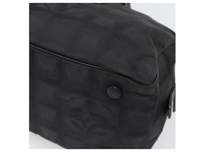CHANEL Nuova Borsa Travel Line Nylon Nero CC Autentica 188435 - vista 12