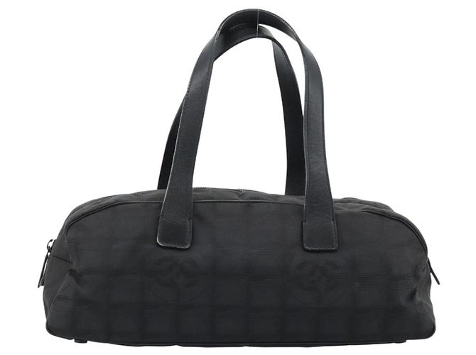 CHANEL Nuova Borsa Travel Line Nylon Nero CC Autentica 188435 - vista 2
