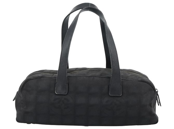 CHANEL Nuova Borsa Travel Line Nylon Nero CC Autentica 188435 - vista 3