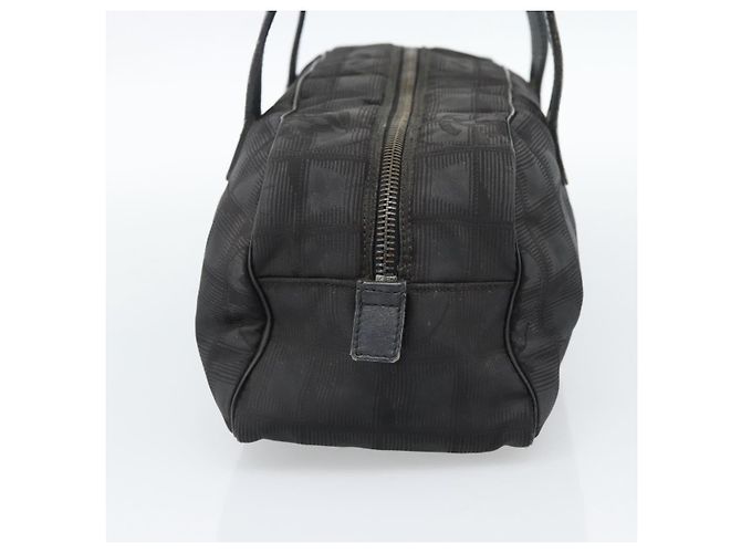 CHANEL Nuova Borsa Travel Line Nylon Nero CC Autentica 188435 - vista 5