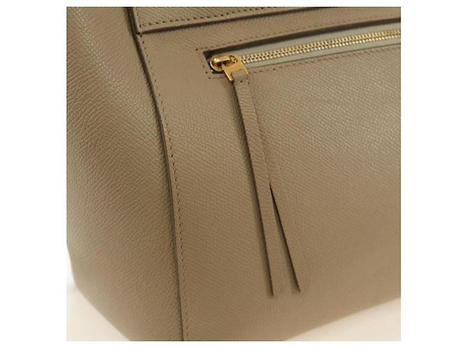 Céline Borsa CELINE Belt Bag Micro in pelle 2way Beige Oro Auth 185805M D'oro - vista 17
