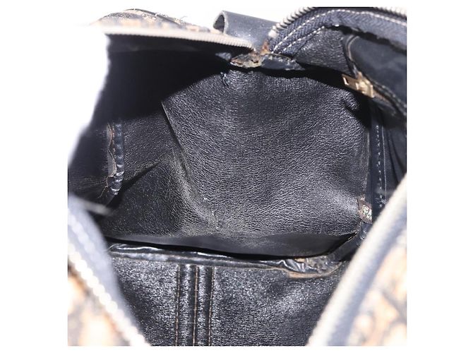 Borsa Christian Dior Trotter Canvas Blu Navy Argento Autentica ka4937 - vista 18