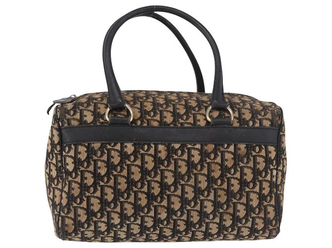 Borsa Christian Dior Trotter Canvas Blu Navy Argento Autentica ka4937 - vista 2