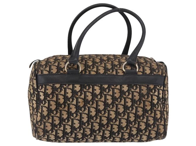 Borsa Christian Dior Trotter Canvas Blu Navy Argento Autentica ka4937 - vista 3
