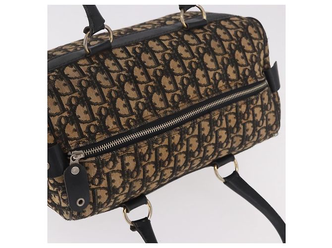 Borsa Christian Dior Trotter Canvas Blu Navy Argento Autentica ka4937 - vista 6