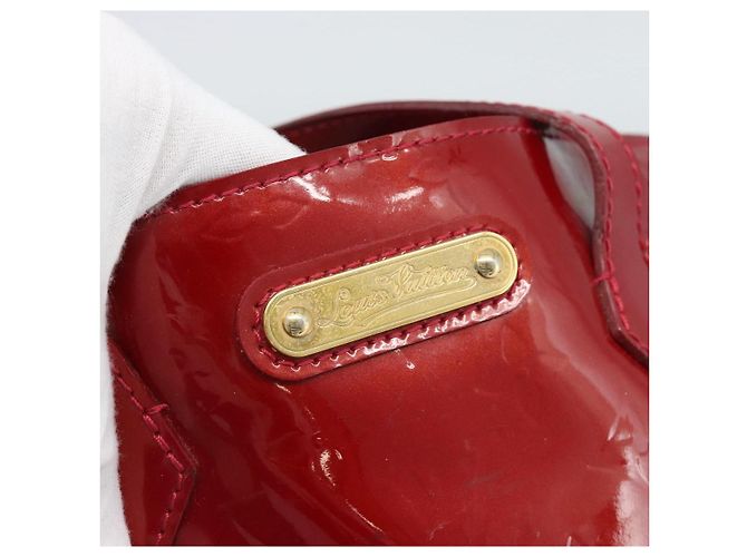 LOUIS VUITTON Monogram Vernis Wilshire PM Tasche Pomme D'amour M93642 Auth 189225 Rot - Ansicht 10