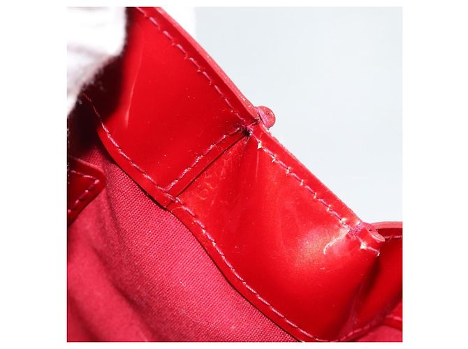 LOUIS VUITTON Monogram Vernis Wilshire PM Tasche Pomme D'amour M93642 Auth 189225 Rot - Ansicht 12