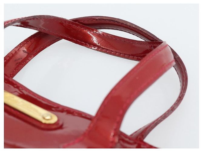 LOUIS VUITTON Monogram Vernis Wilshire PM Tasche Pomme D'amour M93642 Auth 189225 Rot - Ansicht 14