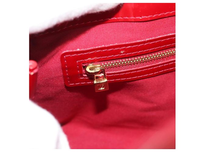 LOUIS VUITTON Monogram Vernis Wilshire PM Tasche Pomme D'amour M93642 Auth 189225 Rot - Ansicht 21