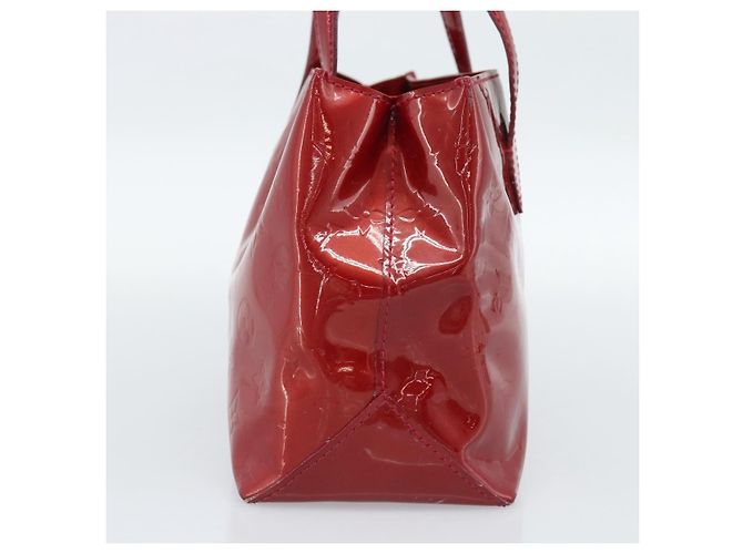 LOUIS VUITTON Monogram Vernis Wilshire PM Tasche Pomme D'amour M93642 Auth 189225 Rot - Ansicht 3