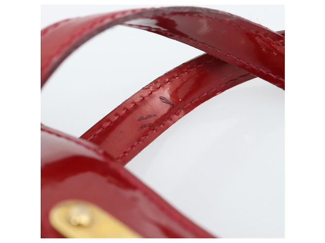 LOUIS VUITTON Monogram Vernis Wilshire PM Tasche Pomme D'amour M93642 Auth 189225 Rot - Ansicht 8