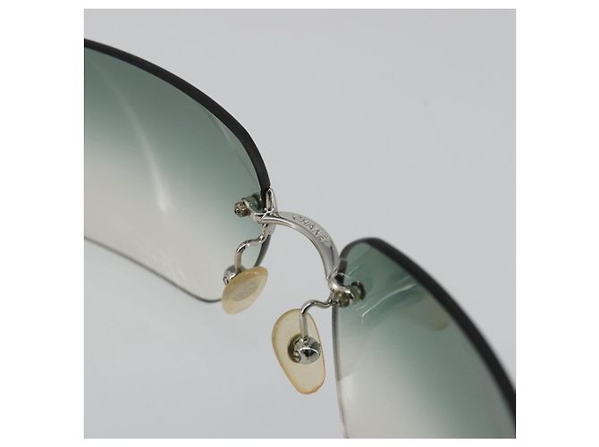 Gafas de sol CHANEL COCO Mark metal Verde CC Auth 188886 - vista 11