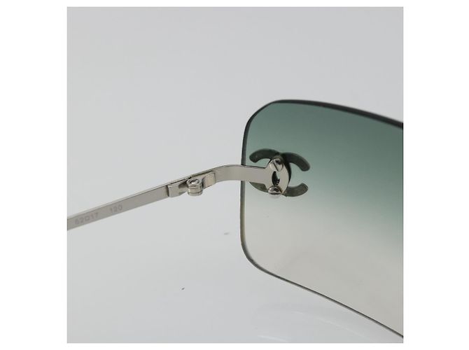 Gafas de sol CHANEL COCO Mark metal Verde CC Auth 188886 - vista 12