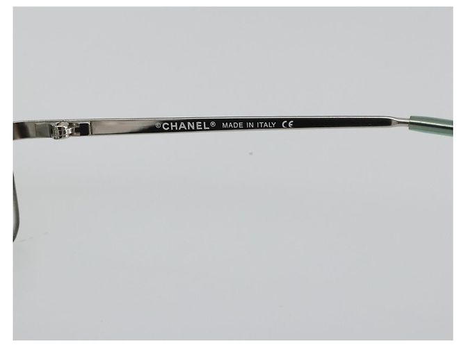 Gafas de sol CHANEL COCO Mark metal Verde CC Auth 188886 - vista 9