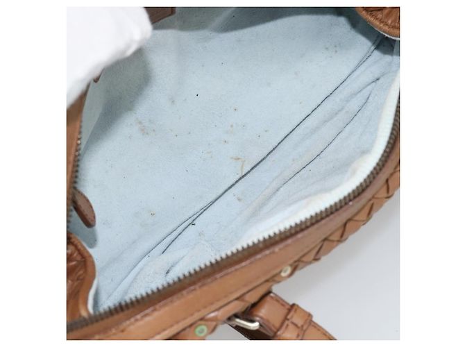 BORSA A SPALLA BOTTEGA VENETA INTRECCIATO Pelle Marrone Auth 188068A - vista 16