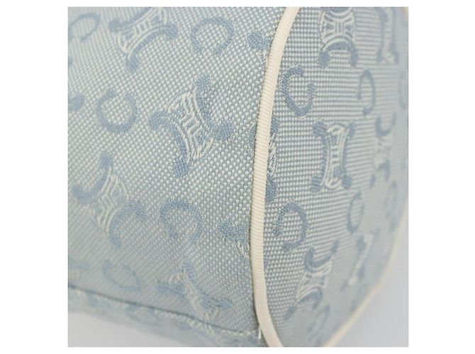 Céline Pochette CELINE C Macadam Canvas Azzurro Light Auth 187409A Blu chiaro - vista 11