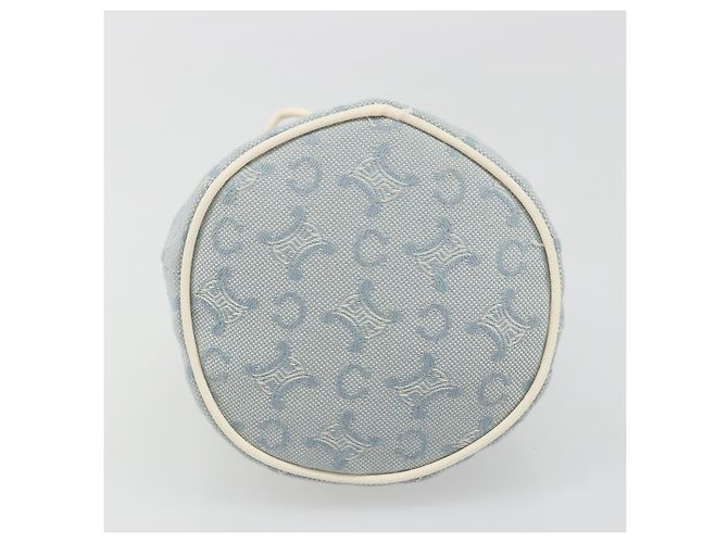 Céline Pochette CELINE C Macadam Canvas Azzurro Light Auth 187409A Blu chiaro - vista 7