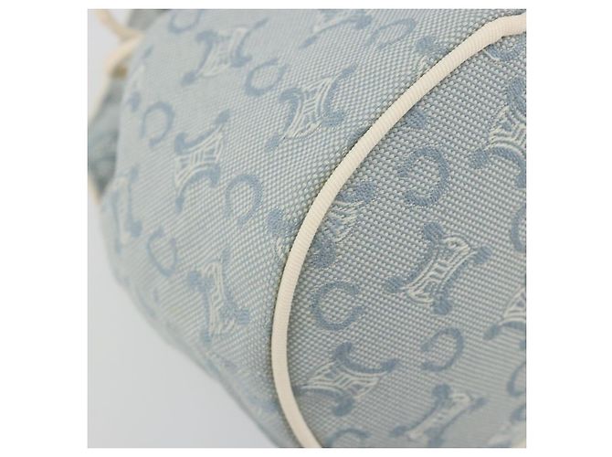 Céline Pochette CELINE C Macadam Canvas Azzurro Light Auth 187409A Blu chiaro - vista 9