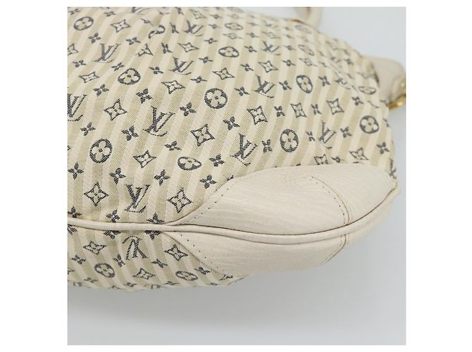 Borsa LOUIS VUITTON Mini Lin Croisette Marina PM Blu Beige M95494 Auth 188795V - vista 16