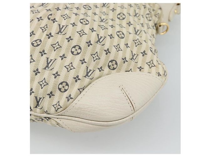 Borsa LOUIS VUITTON Mini Lin Croisette Marina PM Blu Beige M95494 Auth 188795V - vista 18