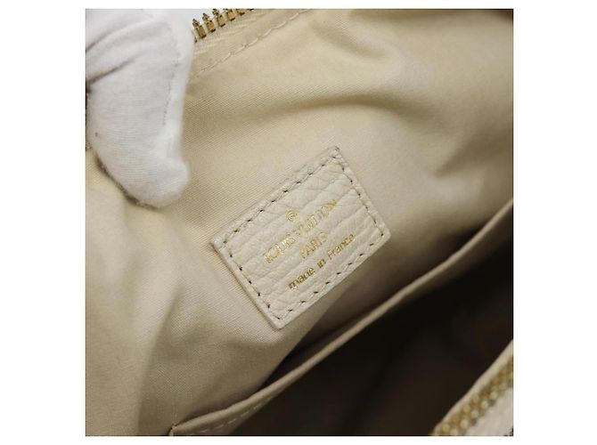 Borsa LOUIS VUITTON Mini Lin Croisette Marina PM Blu Beige M95494 Auth 188795V - vista 20
