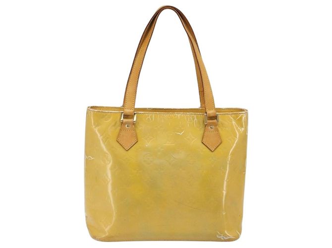 LOUIS VUITTON Borsa Monogram Vernis Houston Gris M91053 LV Auth BA13534 Grigio - vista 2