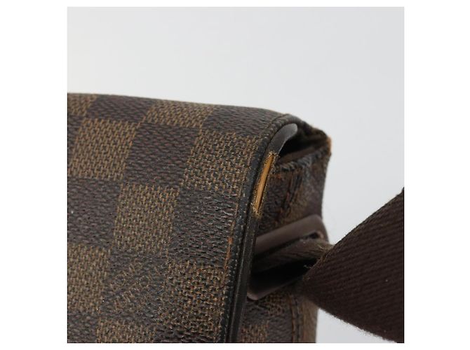 LOUIS VUITTON Borsa a Spalla Damier Ebene Brooklyn PM N51210 LV Auth 188492 - vista 10