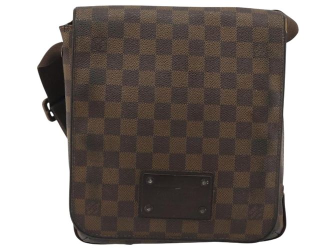 LOUIS VUITTON Borsa a Spalla Damier Ebene Brooklyn PM N51210 LV Auth 188492 - vista 13