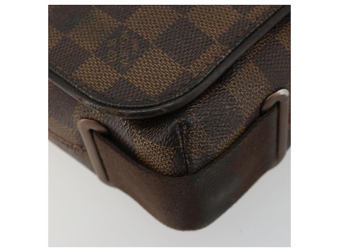 LOUIS VUITTON Borsa a Spalla Damier Ebene Brooklyn PM N51210 LV Auth 188492 - vista 16